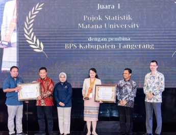 Anugerah Hari Statistik Nasional 2024, Matana University Raih Juara 1 Pojok Statistik Terbaik Se-Indonesia