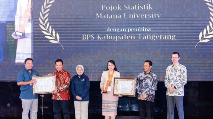 Anugerah Hari Statistik Nasional 2024, Matana University Raih Juara 1 Pojok Statistik Terbaik Se-Indonesia