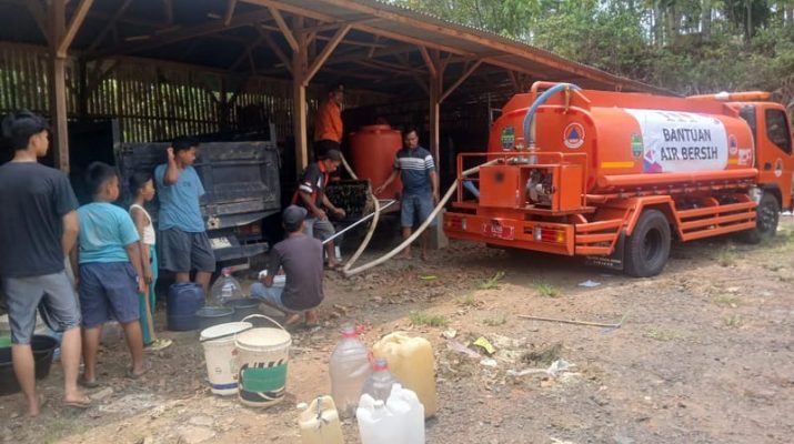 BPBD Ciamis Distribusikan Air Bersih bagi 767 Warga di Pamarican