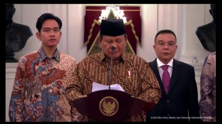 Presiden Prabowo Umumkan Kabinet, Menteri Diminta Kenakan Batik Nuansa Coklat