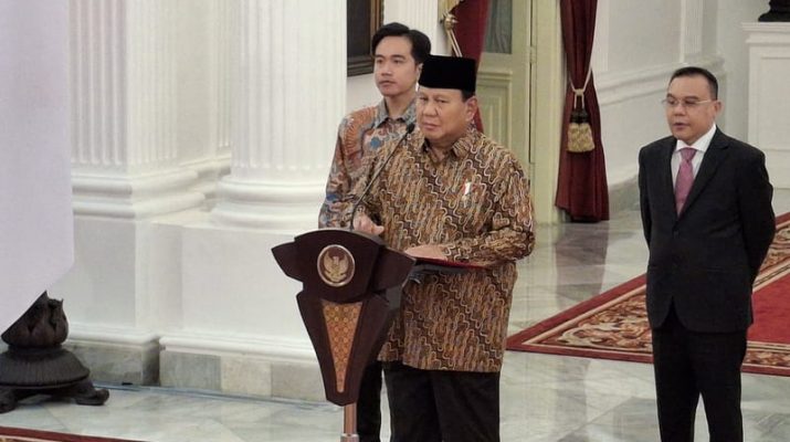 Presiden Prabowo Putuskan Nama Kabinet Merah Putih