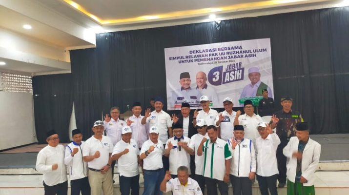 Simpul Relawan Asih Gelar Deklarasi Pemenangan Ahmad-Ilham di Tasikmalaya