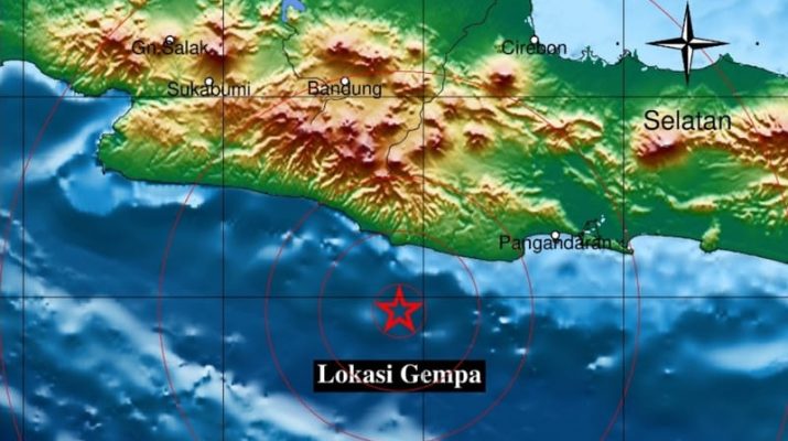 Pangandaran Diguncang Gempa 4.3 M, Terasa sampai Sumedang