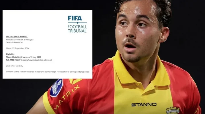 FAM Gigit Jari, FIFA Tolak Naturalisasi Mats Deijl karena Tak Penuhi Syarat