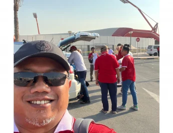 Ratusan Warga Diaspora di Qatar Tempuh Jalur Darat 370 Km demi Timnas Indonesia