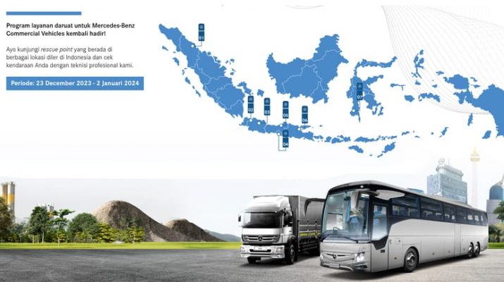 Jelang Libur Nataru 2023/2024, DCVI Kembali Gelar Program Mercedes-Benz Commercial Vehicles Year-End Rescue 2023