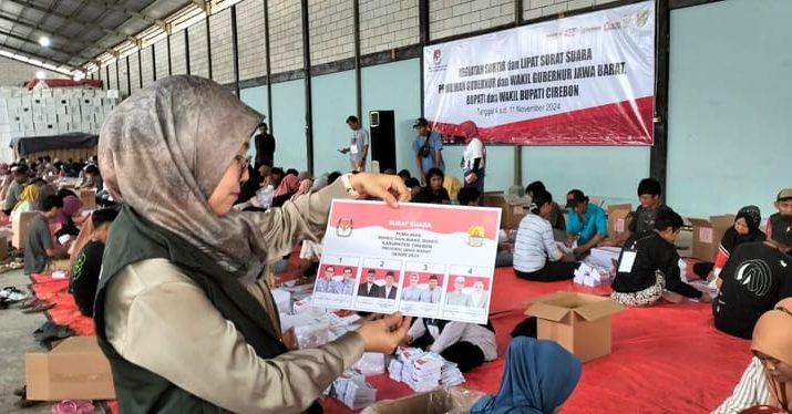 KPU Kabupaten Cirebon Temukan Sejumlah Surat Suara Rusak