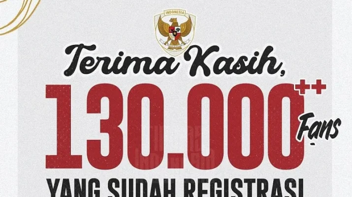 Sudah Ada 130.000 Penggemar Timnas Indonesia Terdaftar di Garuda ID