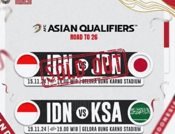 Luar Biasa, Tiket Timnas Indonesia Vs Jepang Ludes dalam 2 Hari Penjualan